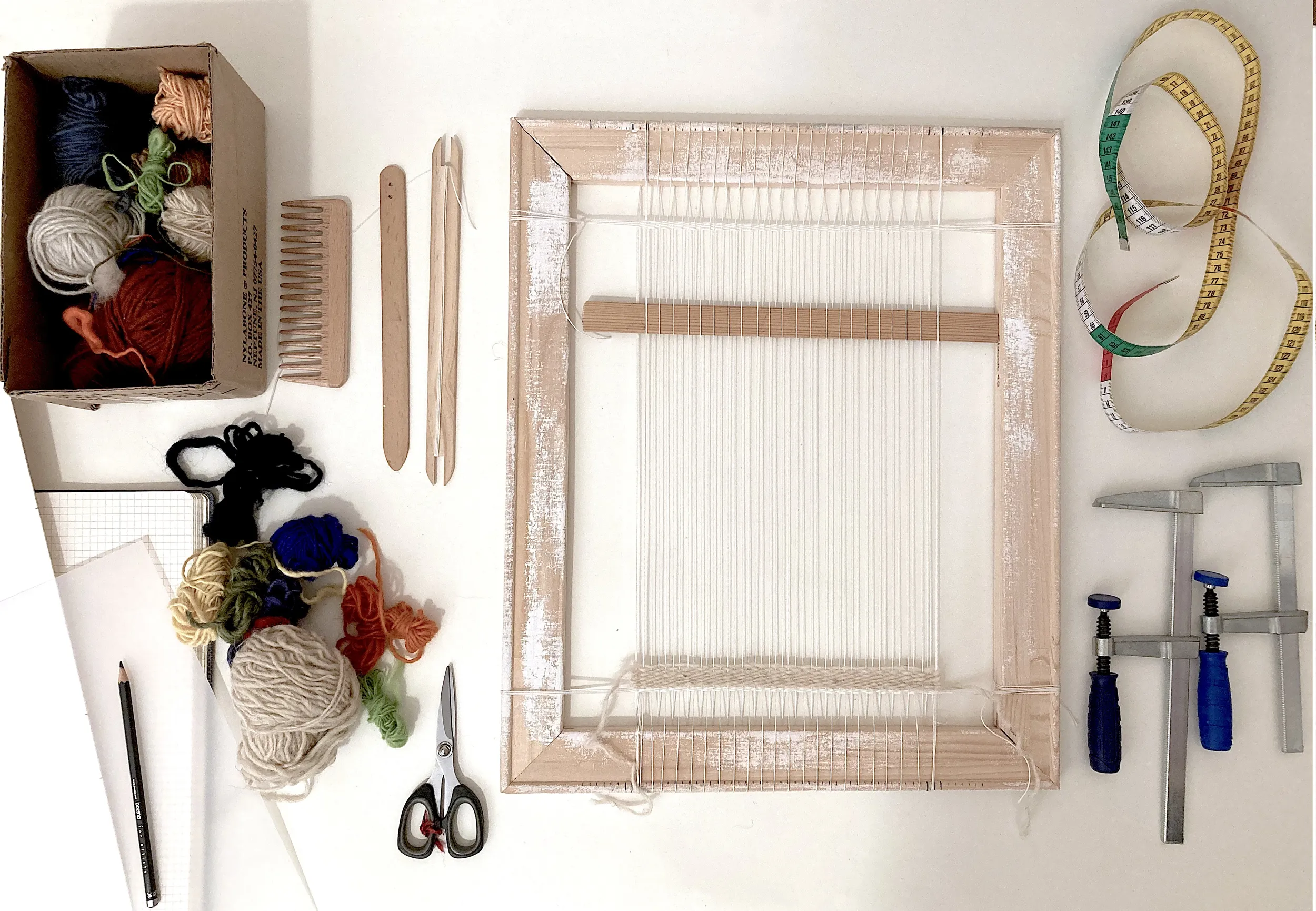 Handweben Bilderrahmen Marianne Büttiker