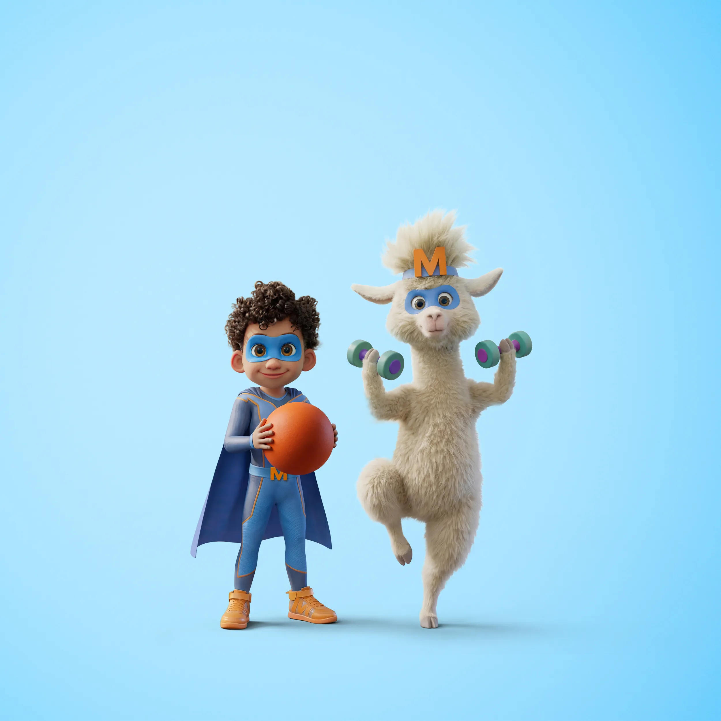 Mimigs: Mike und Melba am Sport treiben